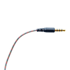 Audio cable with 3.5mm plug on a white background